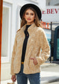 Women's Long Sleeve Zipper Loose Solid Color Coats