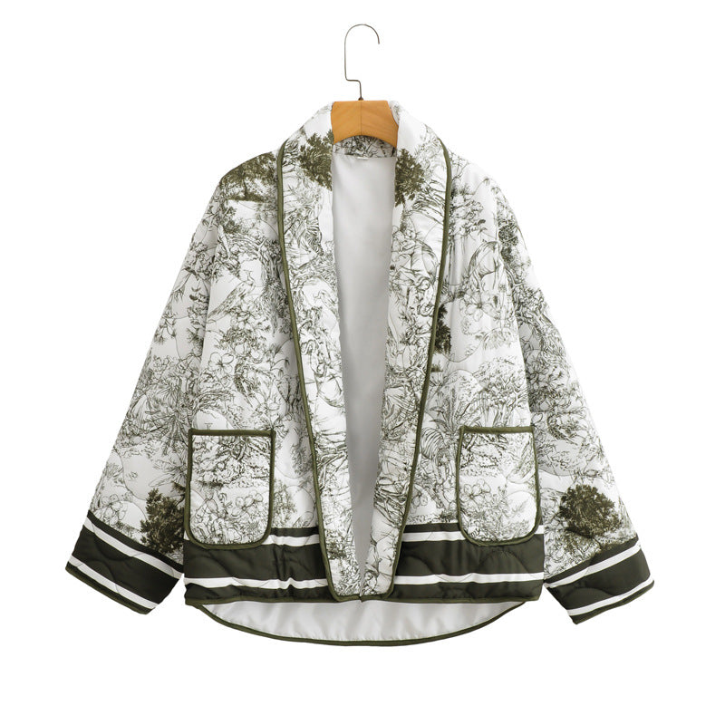 Women's Glamorous Popular Trendy Printed Fashion Coats