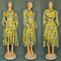 Women's Large Printed Long Dress Independent Fashion Dresses