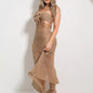 Women's Flower Handmade Maxi Dress Backless Bohemian Dresses