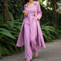 Women's Autumn Fashionable Mid-length Shirt Sling Straight Suits
