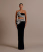 Women's Flower Party Sexy Tube Dress Long Dresses