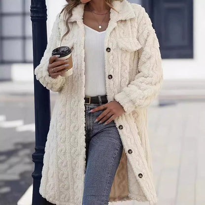 Women's Creative Charming Fur Lapel Plush Coats