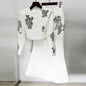 Fashion Bead Diamond Inlaid Long Two-piece Suits