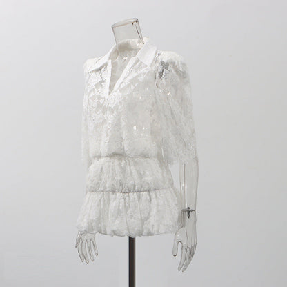 Women's Sexy Pure Desire Style Lace High Suits