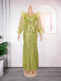 Women's African Wear Dress Fashionable Sequins Christmas Dresses