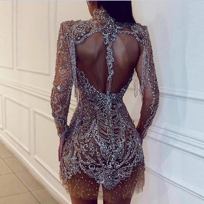 Women's Attractive Pretty New Long-sleeved Dress Wedding Dresses