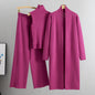Lazy Temperament Knitting Sleeveless Three-piece Set Suits