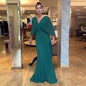 Solid Color Batwing Sleeve High Waist Dresses