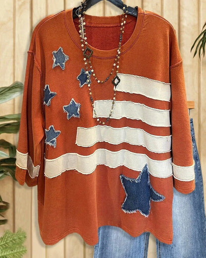 Women's Autumn Fashion Round Neck Embroidered Trendy Sweaters