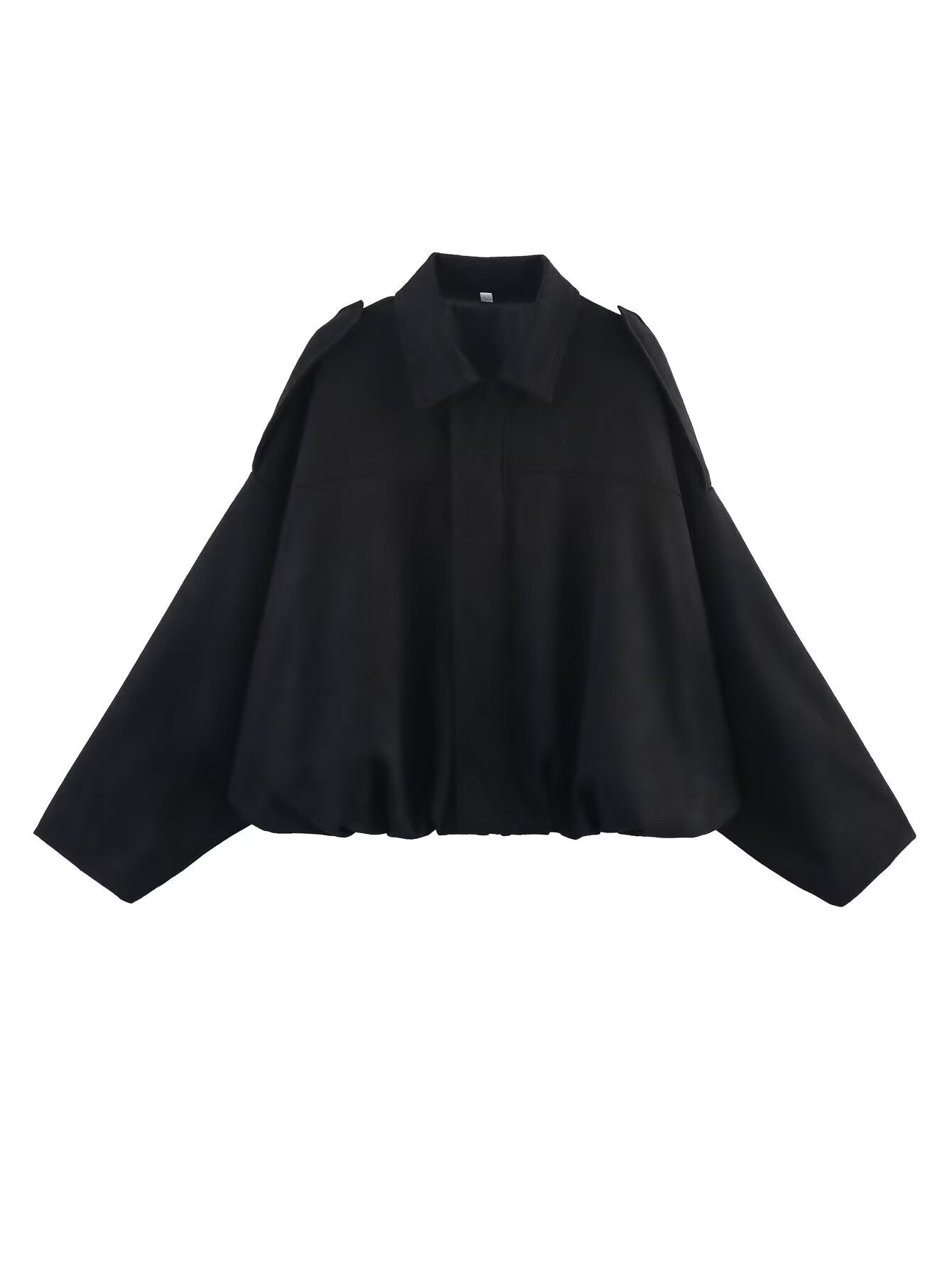 Women's Suede Texture Lapel Loose Bomber Jackets