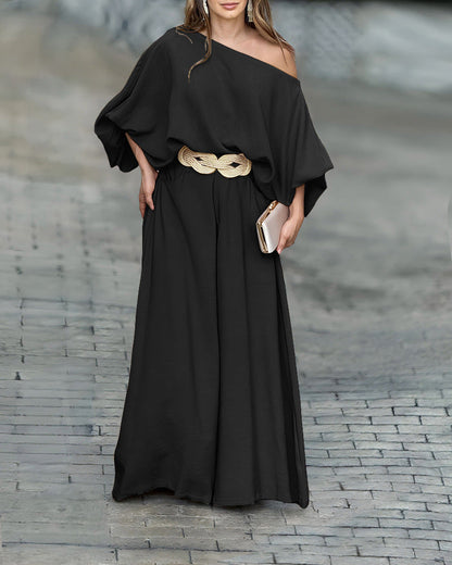 Lantern Sleeve Loose Wide Leg Need Dresses