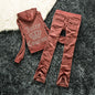 Women's Silk Veet Crown Hot Drilling Lettered Coats