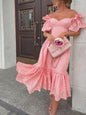 Women's Autumn Sexy Polka Dot Dress Long Dresses