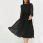 Women's Casual Holiday Broken Point Long Sleeve Dresses