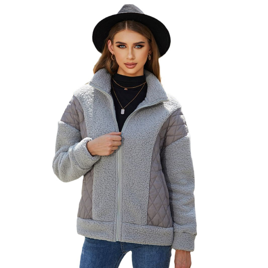 Women's Flash Veet Fashion Long Sleeve Zipper Coats