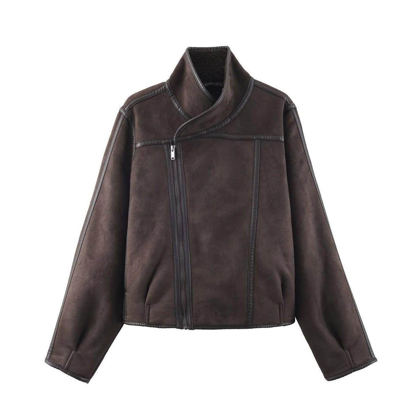 Women's Commuting Fashion Casual Stand Collar Double-sided Jackets