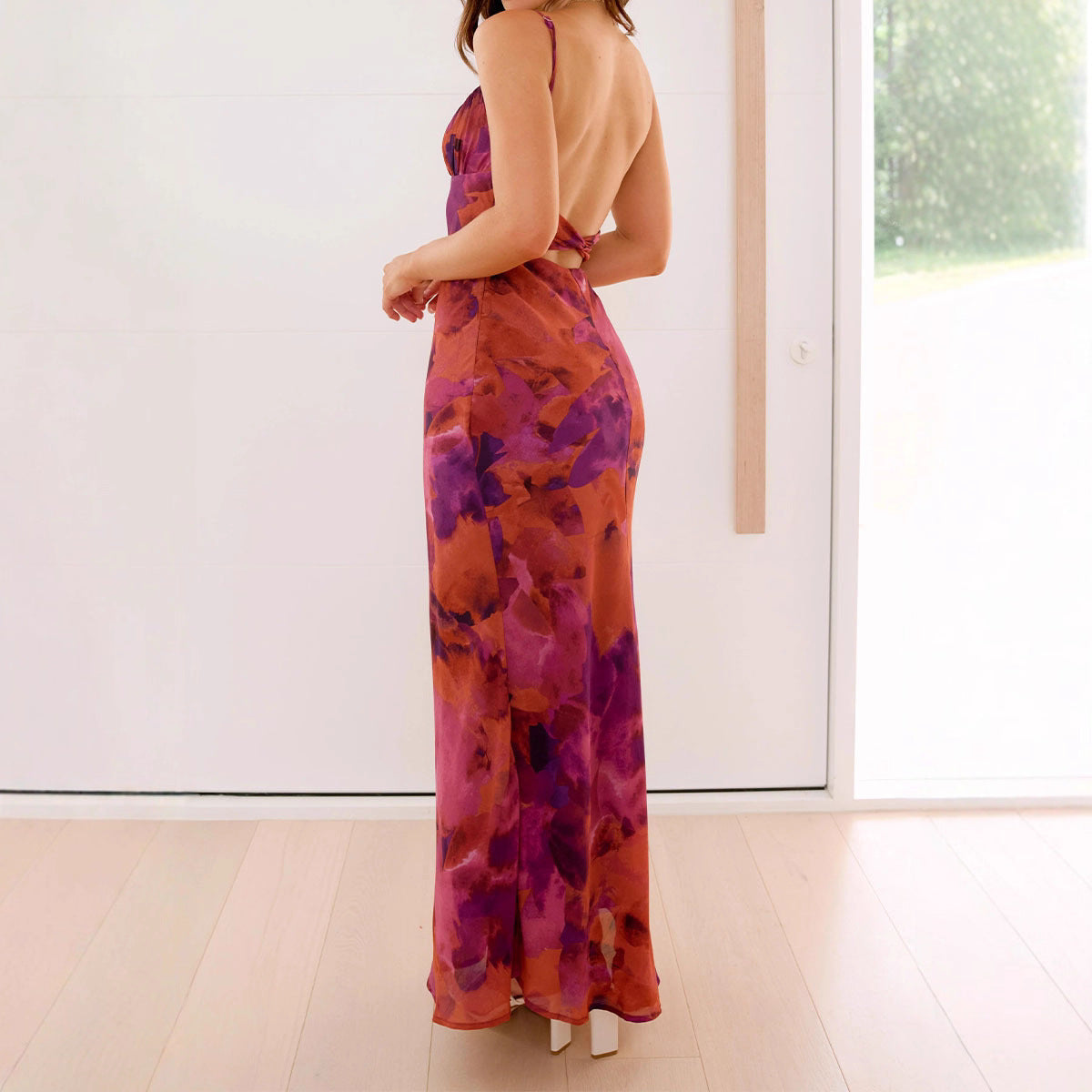 Summer French Elegance Hollow Backless Strap Dresses