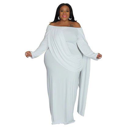 Women's Long Sleeve Pleated Tight Dress Dresses