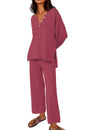 Women's Casual Two-piece Solid Color Fashion Suits