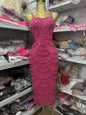 Sequin Bead Waist Hollow Suspender Dress Birthday Dresses