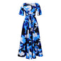Women's Fashion Elegant Tied African Sleeve Large Dresses