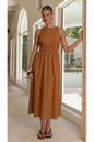 Summer Sexy Backless Dress Comment Short Sleeve
