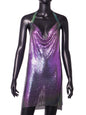 Nightclub Metal Sequins Sexy Suspenders Dress Dresses