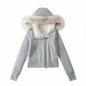 Head Hooded Environmental Protection Fur Collar Sweaters