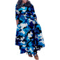 Slim Fit Camouflage Printed Large Waist Trimming Dresses