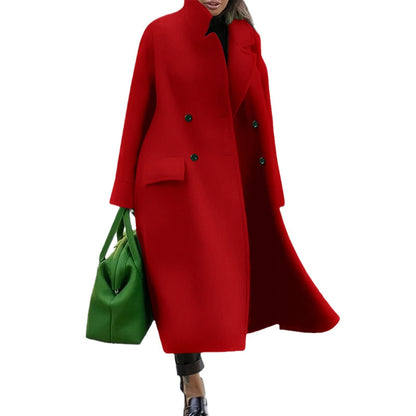 Women's Loose Winter Autumn Woolen Warm Commuting Coats
