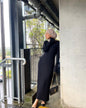 Women's Knitted Dress Casual Waist Tight Round Dresses