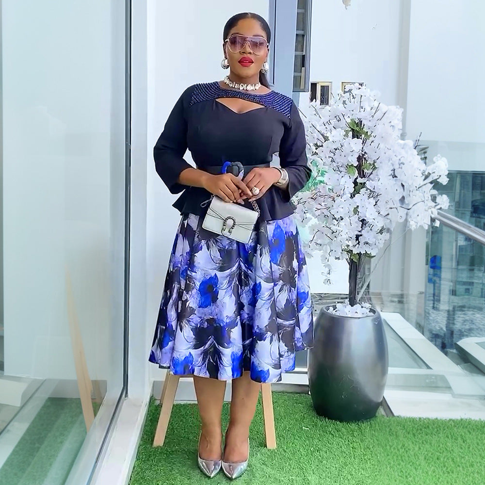 Women's African Wear Fashion Printed Dress Dresses