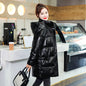 Women's Bright Surface Disposable Down Mid-length Korean Style Coats
