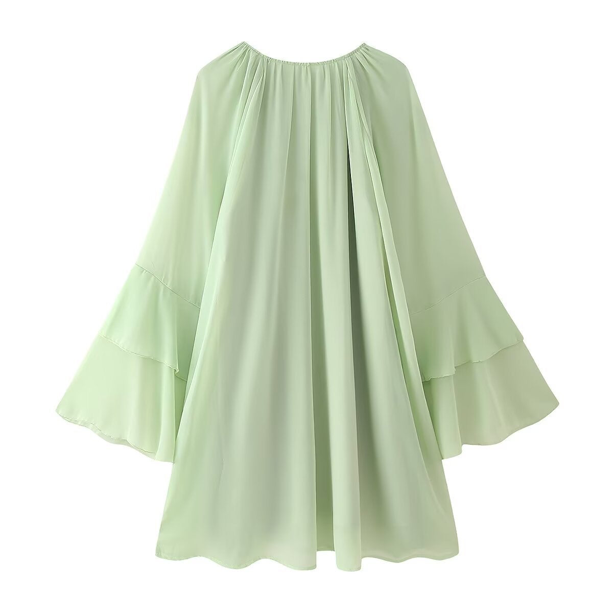 Women's Graceful Fashionable Laminated Ruffled Dress Dresses
