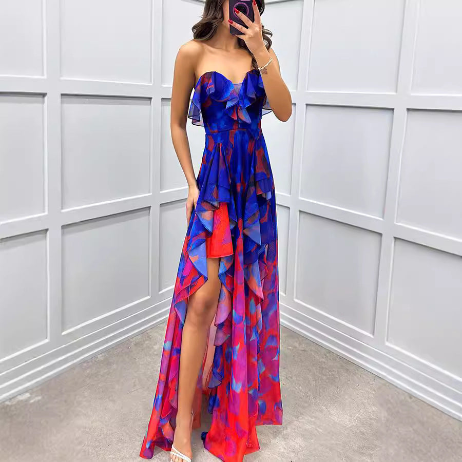 Women's Party Mesh Tube Dress Casual Fashion Dresses
