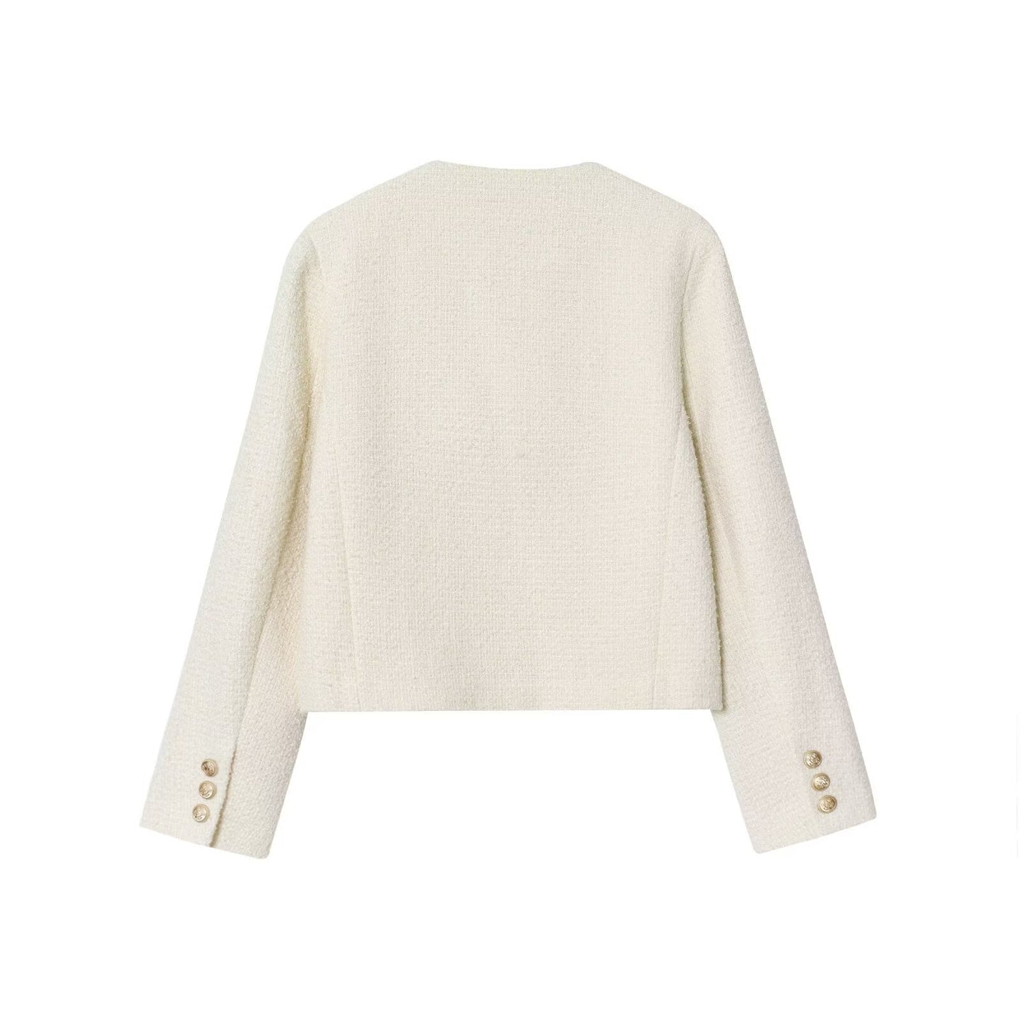 Women's Fashion Casual French Style Classic Metal Coats