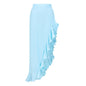 Women Swimsuit Solid Color Bow Decoration One Piece Swimsuit Set