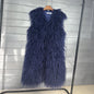 Women's Winter Lengthened Imitated Tibet Sheep Fur Coats