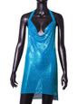 Nightclub Metal Sequins Sexy Suspenders Dress Dresses
