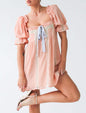 Women's Solid Color Sexy Sleeve Tube Lace Dresses