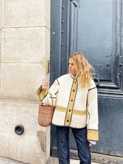 Women's Charming Creative Fashion Color Contrast Coats