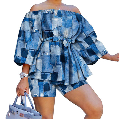 Beautiful Trendy Sexy Printing Club Wear Suits