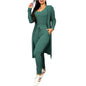 Women's Casual High Waist Pocket Drawstring Design Suits