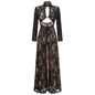 Women's High-grade Lace Fabric Backless Sexy Dress Dresses