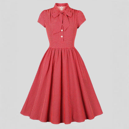 Women's Dots Single Row Button Sleeve High Shorts