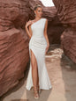 Women's Dress For Summer High-grade Split Shoulder Dresses