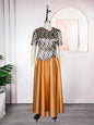 Women's T-shirt Dress African Wear Crystal Satin Dresses