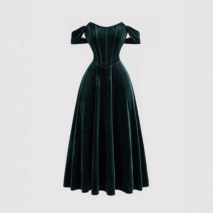 Light Luxury Dress Wine Red Veet Dresses