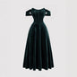 Light Luxury Dress Wine Red Veet Dresses